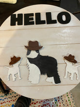 Load image into Gallery viewer, Custom interchangeable wood dog sign