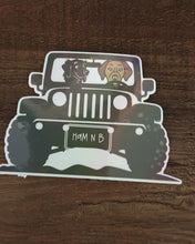 Load image into Gallery viewer, custom dog jeep stickers
