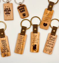 Load image into Gallery viewer, Wooden keychains

