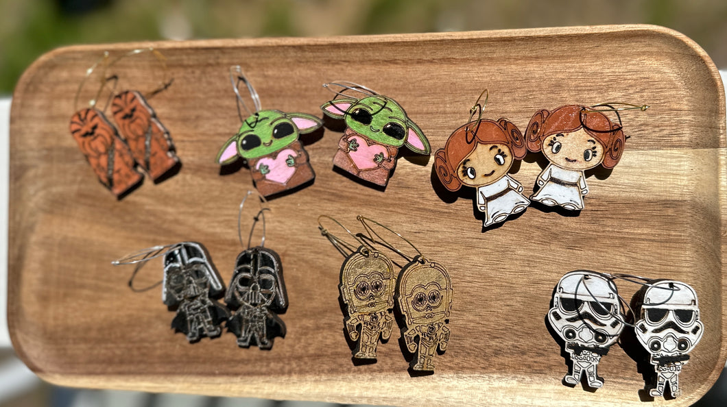 Star Wars earrings