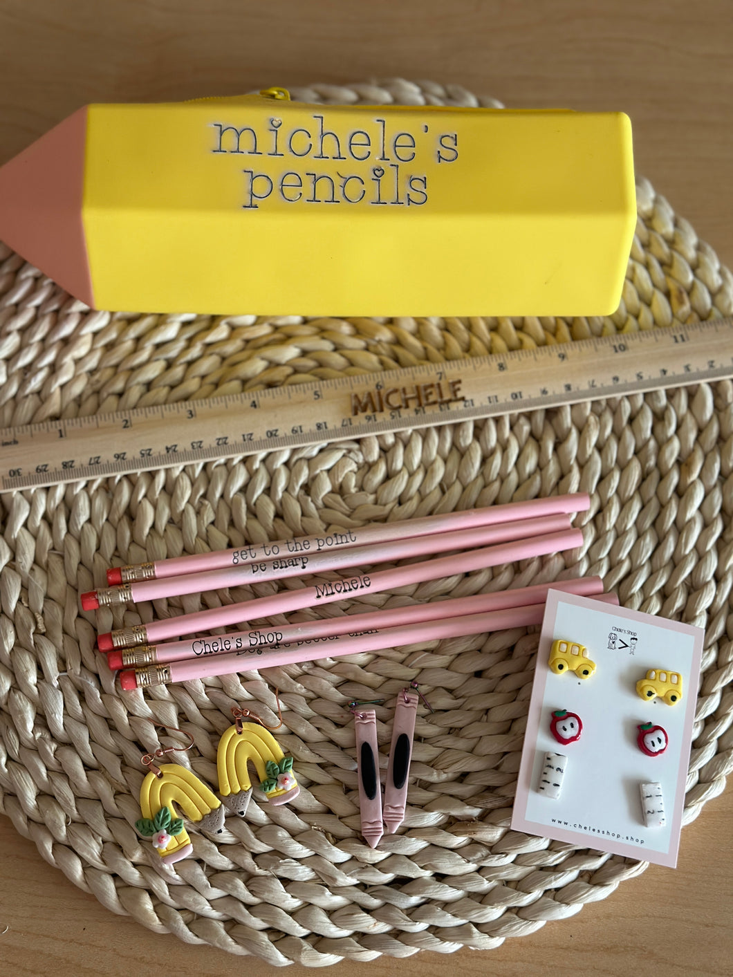 crayon earrings