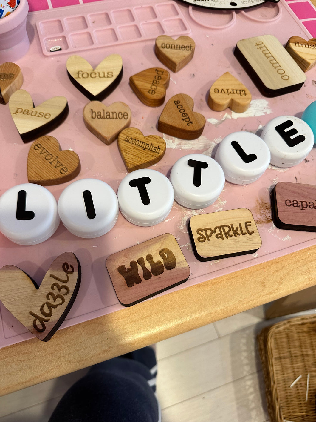 wooden one little word