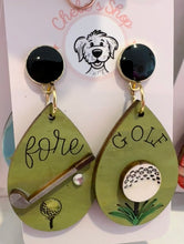 Load image into Gallery viewer, Sports themed earrings
