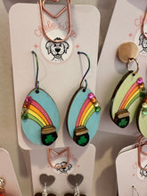 Load image into Gallery viewer, St Patty’s earrings
