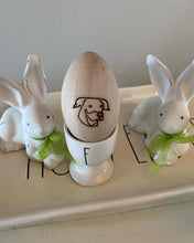 Load image into Gallery viewer, Personalized wood Easter egg
