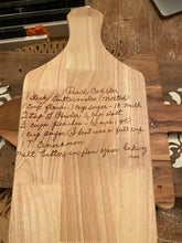 Load image into Gallery viewer, Recipe engraved cutting board
