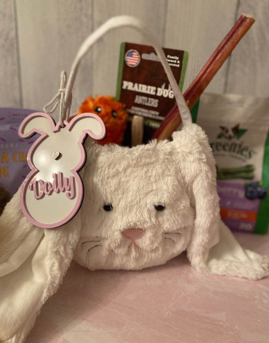 Custom bunny easter tag