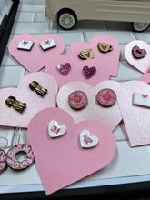 Load image into Gallery viewer, valentine stud earrings
