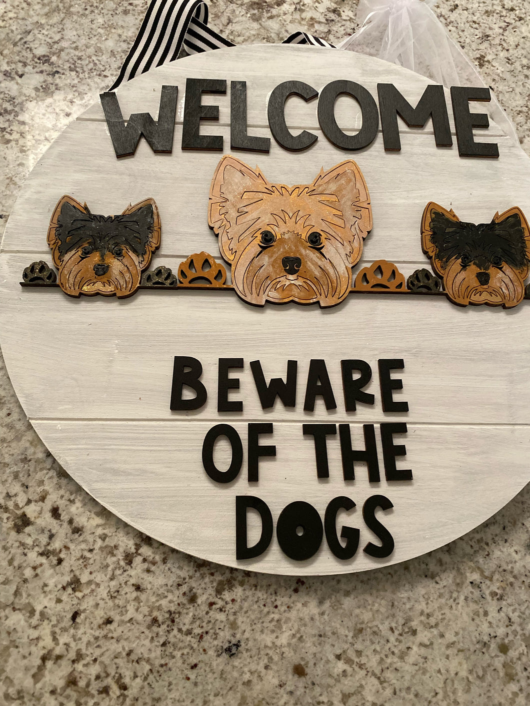 Custom Dog Welcome Sign