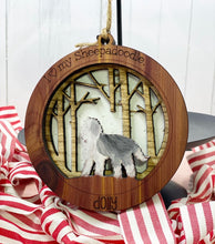 Load image into Gallery viewer, layered customized dog ornament

