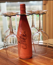 Load image into Gallery viewer, Wine bottle/glass holder
